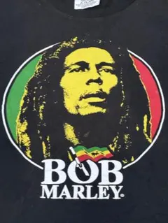 BOB MARLEY バンドTシャツ レゲエT ラスタカラー 黒 Mのサムネイル