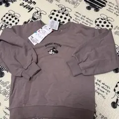 ミニーマウス 刺繍トレーナー 120