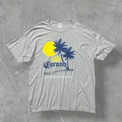 00sFRUIT OF THELOOMCoronaビールTシャツ企業ロゴ両面XL