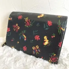 ★美品★FEILER 　フェイラー　ハイジ　二つ 折り財布 　ブラック