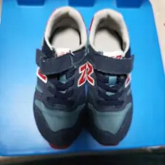 New Balance J373 ネイビー/レッド/グレー スニーカー 18cm