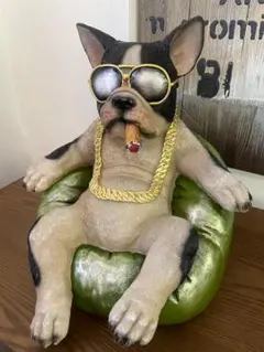 ボスブルドッグ　オブジェ　置物　ボストンテリア　アメリカン　USA　フレブル　犬 2026年最新】ボストンテリア 置物の人気アイテム - メルカリ