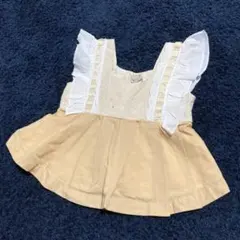 プティマイン トップス ノースリーブ フリル付き タンクトップ 90