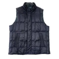 90s SIMPLE LIFE リバーシブルダウンベスト ナイロン×チェックM