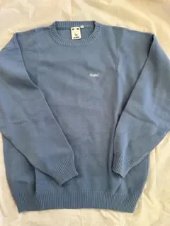 青色 Sサイズ トレーナー バックプリント