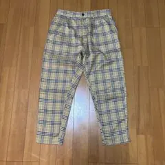 チェック柄 スラックス パンツ