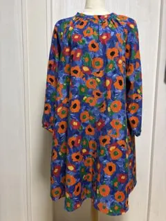 美品 Jocomomola ホコモモラ 花柄プリントワンピース 42サイズ日本製