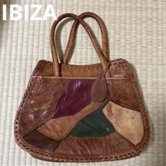 IBIZA パッチワーク レザーハンドバッグ