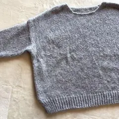 AZUL by MOUSSY ニット セーター 長袖 グレー フリーサイズ