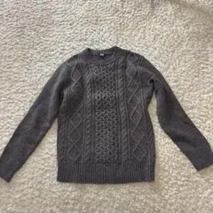 UNIQLO ケーブルニット セーター M ブラウン