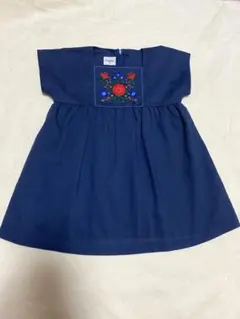 familiar ファミリア　ワンピース　90 95ネイビー 紺色