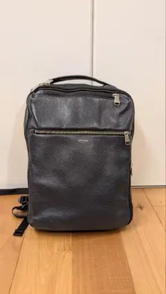 ネイビー レザーバックパックのサムネイル