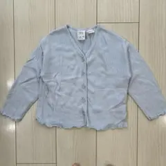 ZARA 長袖カーディガン ライトブルー 104cm