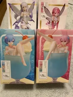 Re:ゼロ フィギュアセット レム　ラム　エミリア