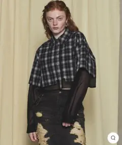 レイヤードシアーチェックシャツ メゾンスペシャル