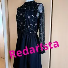 Radarista❇392❇新品⭐花柄長袖ウエストゴムドレス
