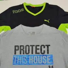 メンズスポーツ用Tシャツ2枚セット