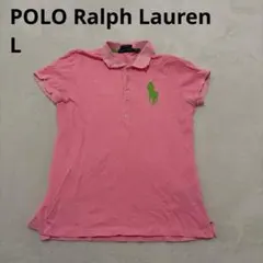 専用/ラルフローレン/半袖ポロシャツ/ピンク/ビックポニー/刺繍/M