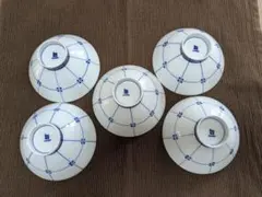 白山陶器飯碗5個セット