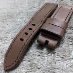 時計ベルト 26mm ヌメ革　チョコ　ラグ幅26mm 尾錠幅26mmのサムネイル