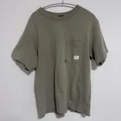 美品☆NANGA ナンガ×WILD1 ワイルドワン別注 ポケットTシャツ グレー 