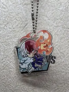 【僕のヒーローアカデミア】　轟焦凍　アクリルキーホルダー　缶バッチ