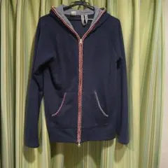 ジムマスター　ネイビー フード付きパーカー