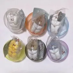 すきまハムスター マスコットフィギュア 全６種類コンプリート ガチャ