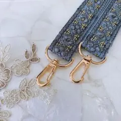 インド刺繍リボン スマホショルダーストラップ
