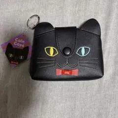 カルディ⭐︎くろねこコインケース 黒のサムネイル