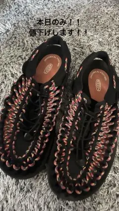 KEEN UNEEK サンダル ブラック 26.5cmのサムネイル