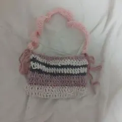 ハンドメイド かぎ針編み バッグ小さめ