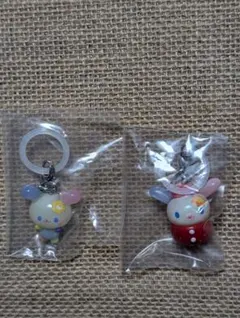 サンリオキャラクターズ　ウサハナ めじるしアクセサリー　２点まとめ売り ガチャ