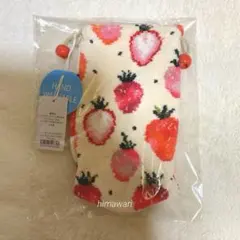 フェイラーラブラリー・ストロベリードット・メッシュポーチ約縦14cm