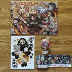 鬼滅の刃　無限列車編　入場特典　描き下ろしイラストカード　ポストカード　缶バッジ