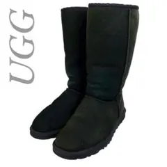 アグ オーストラリア UGG ムートンブーツ ブラック スエード ロング 冬靴