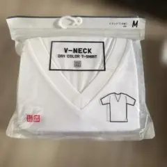 Vネック ホワイト Tシャツ Mサイズ