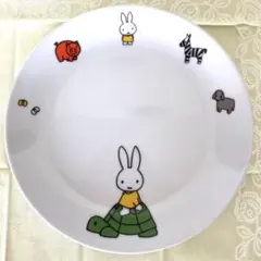 【新品未使用】ミッフィー動物イラスト皿 LAWSON 19cm
