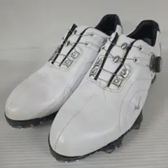 MIZUNO ゴルフシューズ BOA ホワイト ネイビ ジェネム008 y95のサムネイル