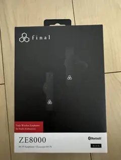 美品　final ZE8000 ワイヤレスイヤホン黒