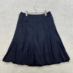 ✨エムケーミッシェルクラン【40】黒系 フレアスカート 薄手 ストレッチ