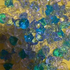 アクリルストーン アクリルアイス ブルー 青 クリア 合計100個 送料無料