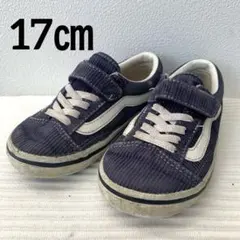 ✨vans バンズ ネイビー 17㎝ コーデュロイ スニーカー キッズ 靴