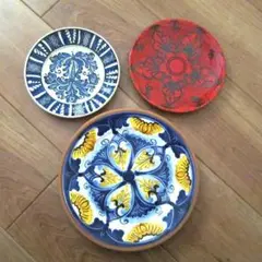 スペイン・南イタリア・ハンガリー絵皿3枚セット