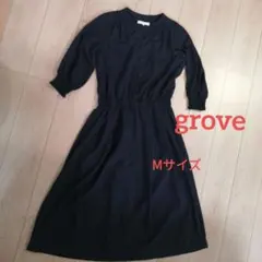 grove ワンピース　紺　 Mサイズ
