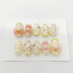 リボンのネイルチップ