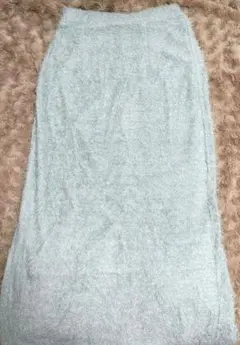 GRL グレイル ラメシャギーナロースカート[ ブルーグレー