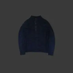 [Archive] 90s Wool Marble Botão Knit