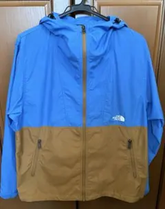 THE NORTH FACE コンパクトジャケット ブルー ×ブラウン S