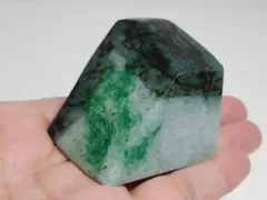 白緑黒 137g 翡翠 ヒスイ 原石 鑑賞石 自然石 誕生石 鉱物 鉱石 水石